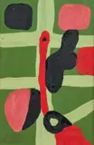 Sans titre by Gaston Chaissac, Gouache sur papier, sold Jun 2025