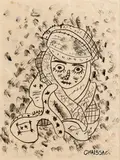 Sans titre by Gaston Chaissac, Encre et aquarelle sur papier, sold Jun 2025