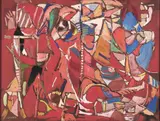 Sans titre by André Lanskoy, Gouache sur papier contrecollé sur panneau, sold Jun 2025