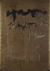 Ecritures II by Jean Degottex, 1963, Huile sur toile, sold Jun 2025