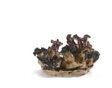 Battaglia by Lucio Fontana, 1947, Terre cuite émaillée et peinte, sold Jun 2025