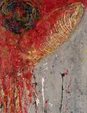 Rideau by Toshimitsu Imai, 1962, Huile sur papier, sold Jun 2025