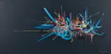 Ketmie by Georges Mathieu, 1978, Huile sur toile, sold Jun 2025