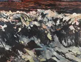 Brecher by Bernd Zimmer, 1987, Huile sur toile, sold Jun 2025