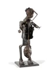 Fétiche à l’autoportrait by Cesar, 1984-96, Bronze soudé et acier, sold Jun 2025