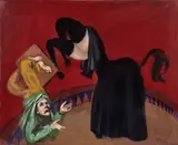 L'écuyère et le sous-main by Gérard Garouste, 2007, Huile sur toile, sold Jun 2025