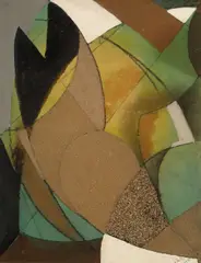 Les jardiniers by Alfréd Réth, 1950, Technique mixte sur panneau, sold Dec 2025