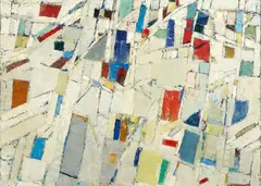 Sans titre by Jacques Germain, 1957, Huile sur toile, sold Dec 2025