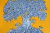 Untitled by Ompal Sansanwal, Acrylic, pen and ink on canvas, sold Apr 2020