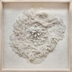 Untitled by Parul Thacker, Crystals, nylon threads and acrylic in acrylic box, sold Apr 2020