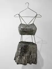 A Swim Suit For You 1 by Tayeba Begum Lipi, Stainless steel and razor blades, sold Apr 2020