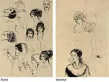 Untitled by Amrita Sher-Gil, Graphite, pen and ink on paper, sold Sep 2020