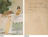 A White Marble Fall by Amrita Sher-Gil, 1923, Watercolour and graphite on paper, sold Sep 2020