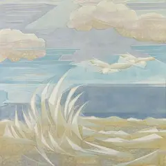 The Cactus Wave by Jehangir Sabavala, Oil on canvas, sold Sep 2020