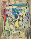 Untitled by Jyoti Bhatt, Watercolour on board, offered Jun 2020