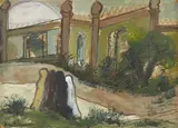 On the Way to Nizamuddin by Sailoz Mookherjea, 1957, Oil on board, sold Jun 2020