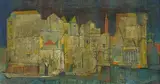 Venetian Cityscape by Sadanand Bakre, Oil on canvas, sold Jun 2020