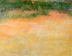 Untitled by Paramjit Singh, Pastel on paper pasted on mount board, sold Jun 2020