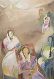 Waits by Sosa Joseph, Oil on canvas, sold Jan 2019
