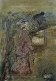 Untitled by Sailoz Mookherjea, Oil on canvas, sold Jun 2019