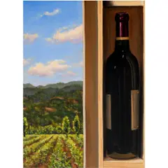 View from Studio with Cabernet by Marvin Humphrey, oil on canvas, sold Feb 2026