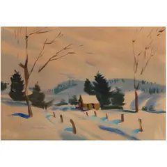Untitled by Rex Brandt, Watercolor," 1951, sold Feb 2026
