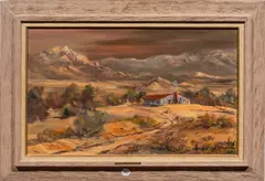 Untitled by Ruth Brady, oil on board, sold Feb 2026