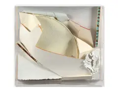 Paper sculpture No.23 by Anthony Caro, 1981, Crayon, craie et punaises sur carton ondulé, bois, Tycore et papier monté sur Tycore, sold Dec 2025