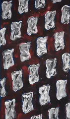 249/1984 by Claude Viallat, 1984, Acrylique sur bâche, sold Dec 2025