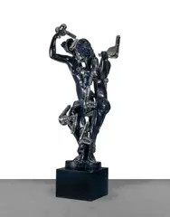 Hairspray by Arman, 2004, Bronze découpé de Vénus Anadyomène et sèche-cheveux, sold Dec 2025