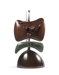La Célestine by Philippe Hiquily, 1987, Bronze patiné, sold Dec 2025