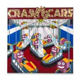 Crashing cars by Kriki, 1993, Acrylique et collages de CD découpés sur toile découpée, sold Apr 2025