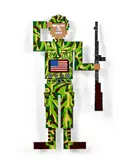 Tin Soldier, US by Don Leicht, 1985, Acrylique sur aluminium, sold Apr 2025
