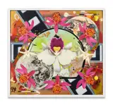 Love For You by Rammellzee, 2004, Acrylique, peinture aérosol et collages de papier sur panneau, sold Apr 2025