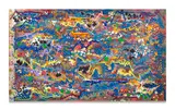 Struck By a Blue Light ! by (John Andrew Perello dit) Jonone, 1990, Acrylique sur toile, offered Apr 2025