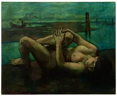 Lit d'eau by Francis Picabia, circa 1937-1938, Huile sur toile, sold Oct 2025
