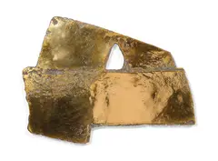 Bronze n°2 by Pierre Soulages, 1976, Bronze à patine dorée, sold Oct 2025