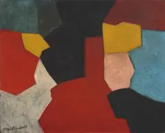 Composition abstraite by Serge Poliakoff, 1967, Huile sur toile, sold Oct 2025