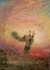 Orphée à la lyre by Pierre Amédée Marcel-Béronneau, Huile sur panneau, une planche, sold Mar 2025