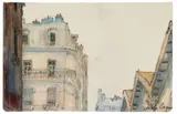 Rue du marché des Blancs-Manteaux by Nicolas de Crécy, Mine de plomb et aquarelle sur papier. Reproduit dans 500 Dessins – Vol. III, Barbier & Mathon, 2018., sold Nov 2025