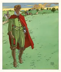 Les 7 Vies de l’Épervier by André Juillard, Encre de Chine et encres de couleur pour la couverture de la réédition de cet album publié en 1992 aux éditions Glénat., sold Nov 2025