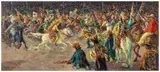 Buffalo Bill by Maximilien Luce, 1906-1907, Huile sur panneau, sold Jun 2025