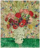 Nature morte aux anémones by Léon de Smet, Huile sur toile, sold Jun 2025
