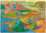 Roussillon by André Lhote, 1939, Huile sur toile, sold Jun 2025