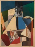 Etude pour le Médecin militaire by Albert Gleizes, 1914, Gouache sur papier, sold Jun 2025