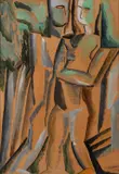 Le couple by Ossip Zadkine, 1924, Gouache et aquarelle sur carton, sold Jun 2025