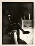 Pablo Picasso solarisé, dans l’atelier du second étage du château Grimaldi - Antibes, 1946 by dit Michel Sima Michal Smajewski, Épreuve argentique d'époque, sold Jun 2025