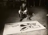 Pablo Picasso et Françoise Gilot au travail et avec leurs œuvres by dit Michel Sima Michal Smajewski, Signées et annotées au crayon par son fils Pierre Sima, sold Jun 2025