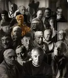 Photomontage pour 21 Visages d'artistes, 1959 by dit Michel Sima Michal Smajewski, Découpage et collage d'épreuves argentiques d'époque, sold Jun 2025