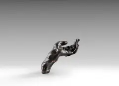 Main gauche dite Main n°26 by Auguste Rodin, Bronze à patine brune, sold Dec 2025